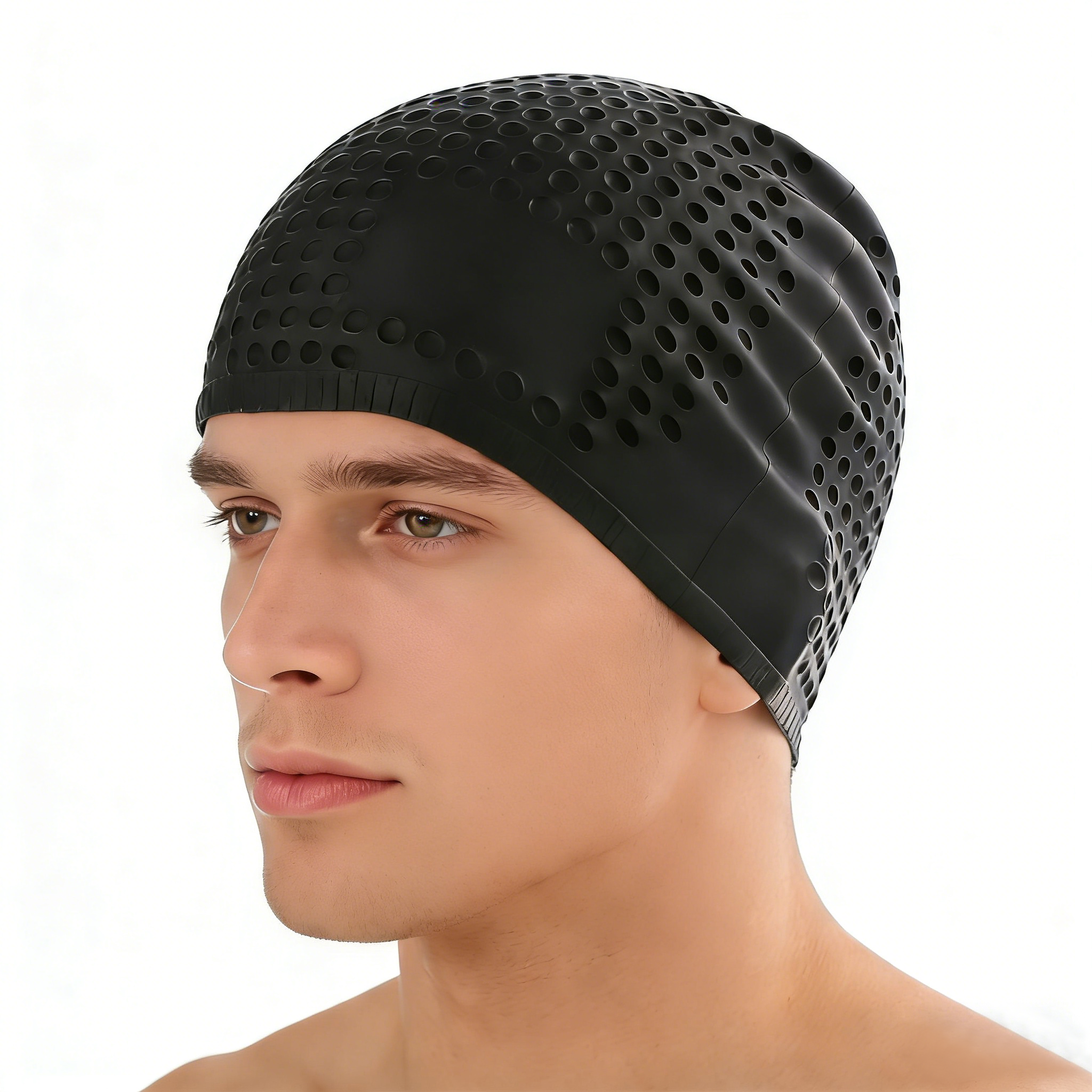 Aquatic Sports Cap - Silicone Swimming Cap Large Bathing Caps