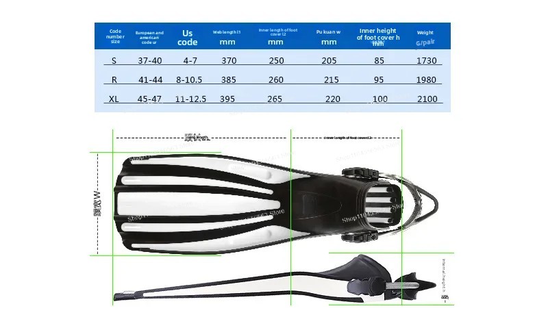 Adjustable Spring Strap Swim T - đánh giá và giá Fin Diving Blade