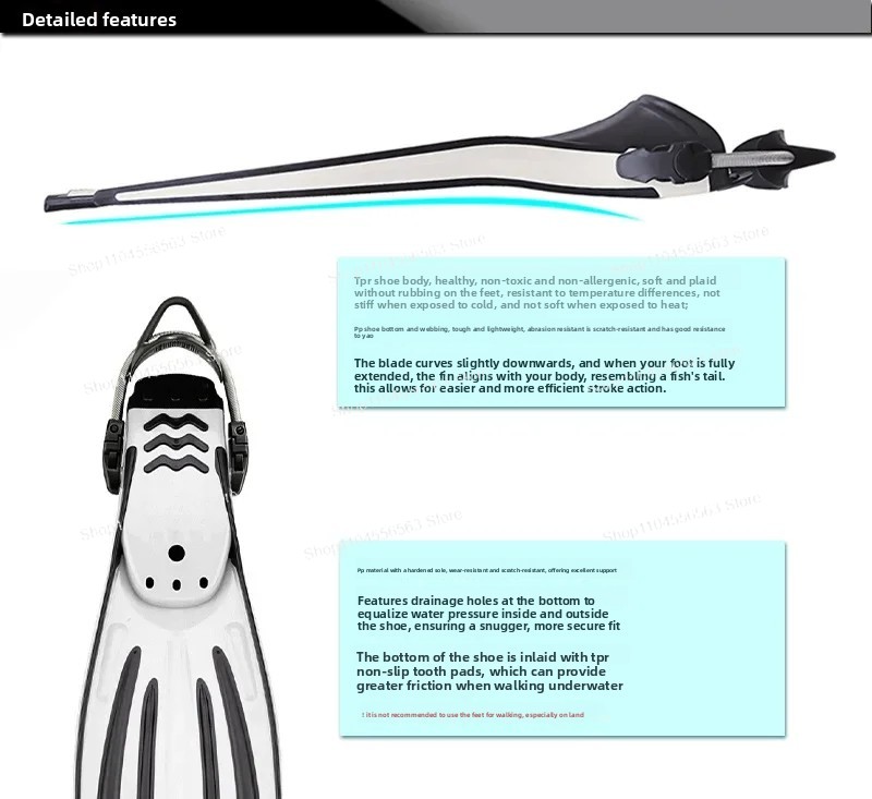 Adjustable Spring Strap Swim T - đánh giá và giá Fin Diving Blade