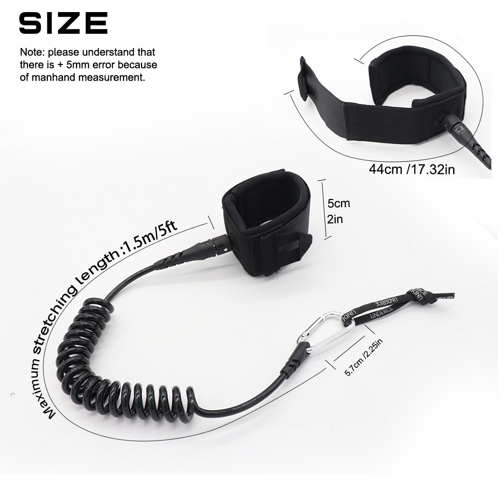 UICE 5FT 5MM Surf Leash Hand R - đánh giá và giá Surfboard Leash Ankle