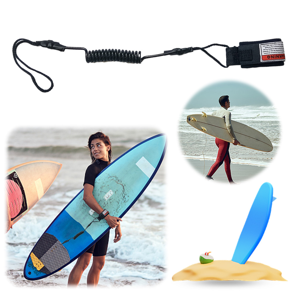 Coiled Bodyboard Leash TPU Sur - đánh giá và giá Surfboard Leash Ankle