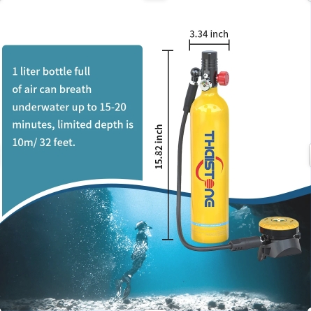 THAISTONE 1L Scuba Oxygen Tank - đánh giá và giá Aquatic Diving