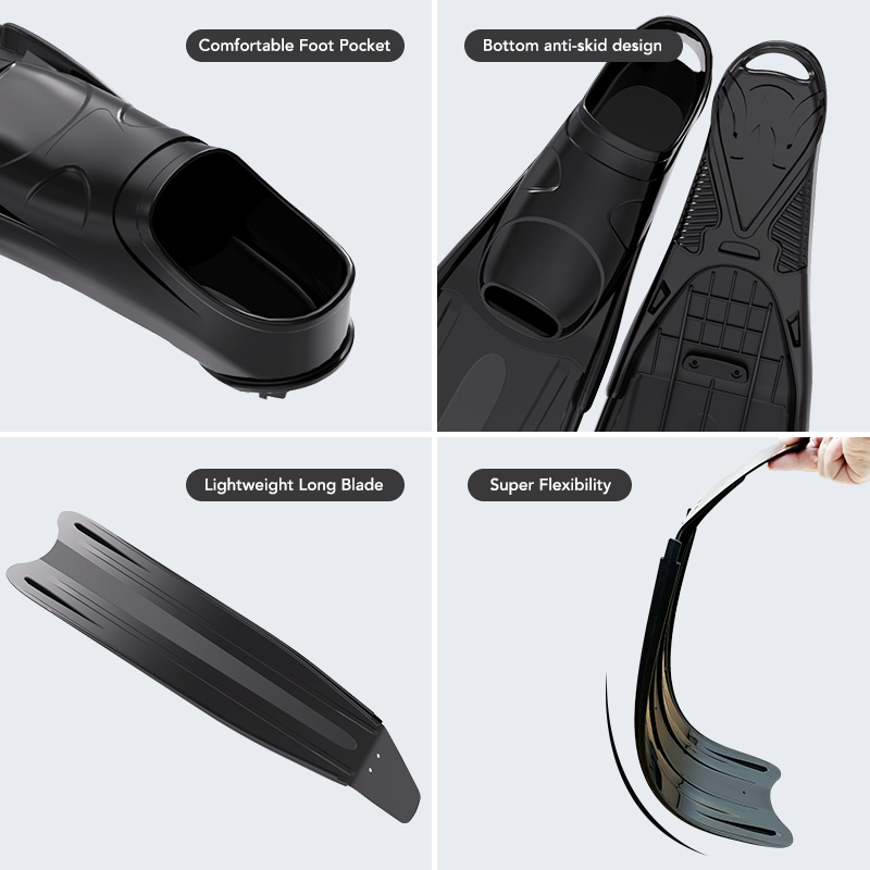 Full Pocket Long Blade Diving  - đánh giá và giá Fin Diving Blade