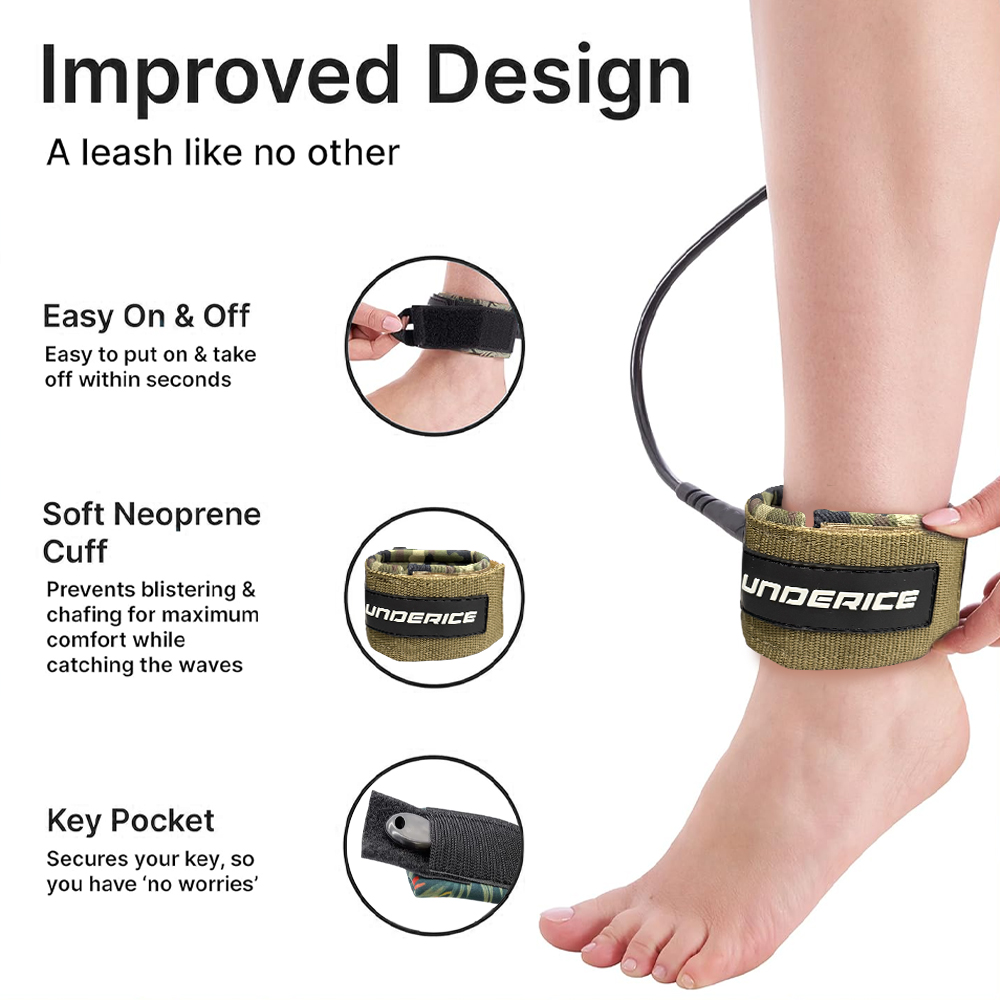 UICE SUP Board Leash Surf Padd - đánh giá và giá Surfboard Leash Ankle