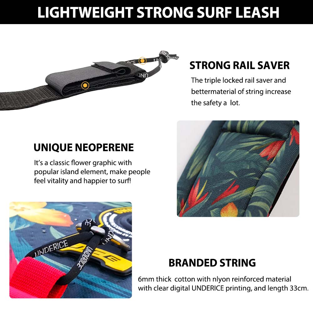 SUP Paddle Leash 7MM 11-10FT S - đánh giá và giá Surfboard Leash Ankle