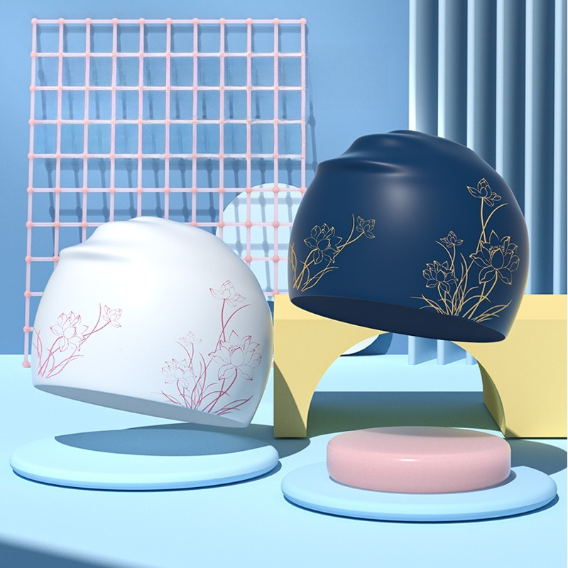 Lotus Printed Swimming Cap for - đánh giá và giá Aquatic Sports Cap