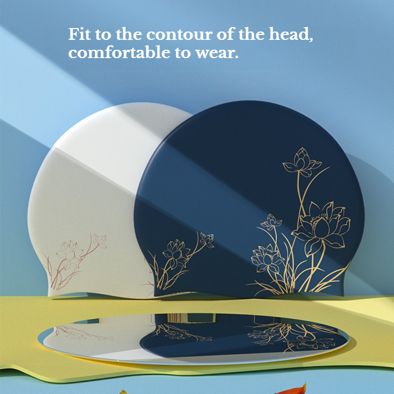 Lotus Printed Swimming Cap for - đánh giá và giá Aquatic Sports Cap