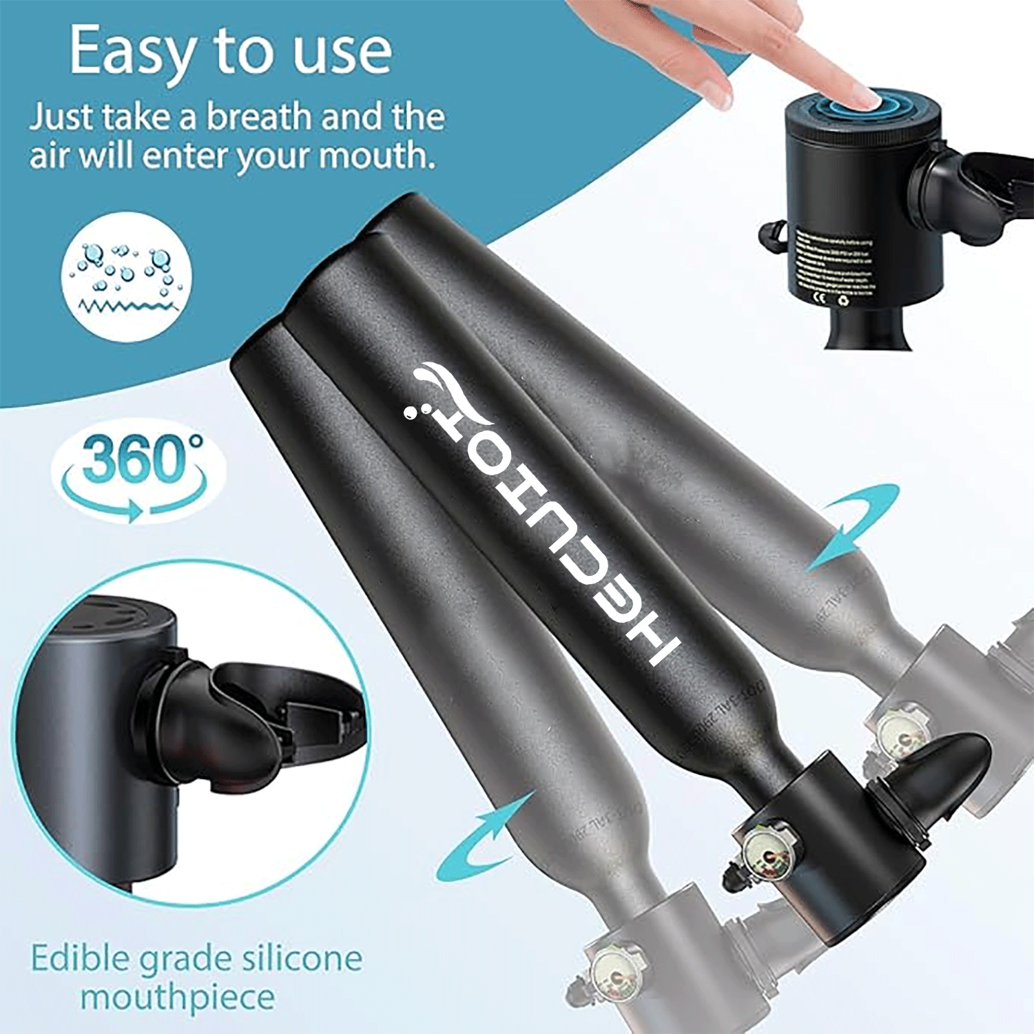 HECUIOI Mini Scuba Tank Diving - đánh giá và giá Aquatic Diving