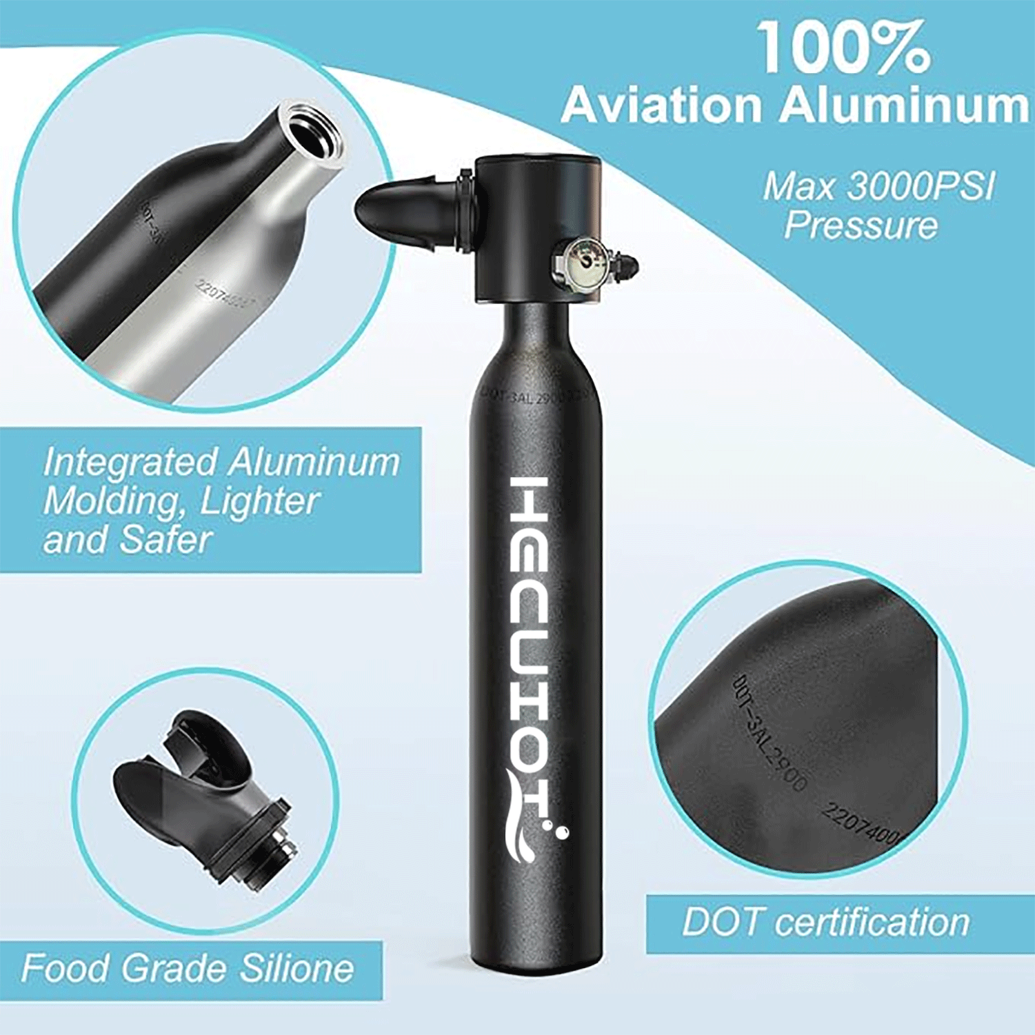 HECUIOI Mini Scuba Tank Diving - đánh giá và giá Aquatic Diving