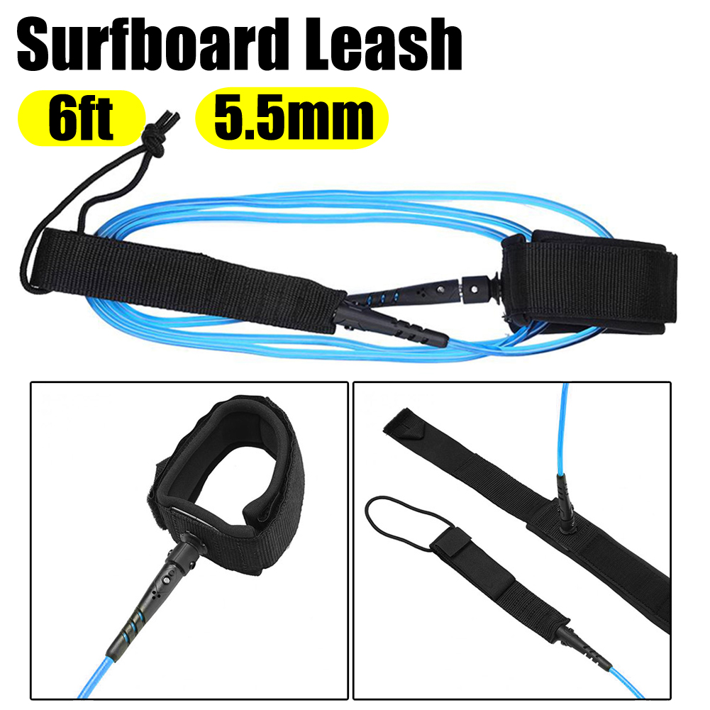 6ft 5.5MM TPU Surfboard Ankle  - đánh giá và giá Surfboard Leash Ankle