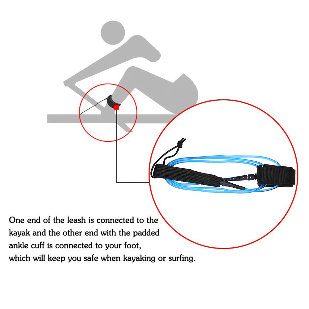 6ft 5.5MM TPU Surfboard Ankle  - đánh giá và giá Surfboard Leash Ankle